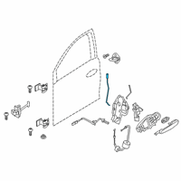 OEM BMW 330i xDrive Operating Rod, Door Front Le Diagram - 51-21-7-432-219