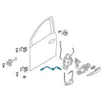 OEM BMW 330i xDrive BOWDEN CABLE DOOR HANDLE FRO Diagram - 51-21-7-432-223