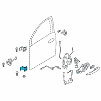 OEM 2022 BMW 228i xDrive Gran Coupe Right Lower Front Door Hinge Diagram - 41-51-7-284-536