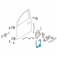 OEM 2022 BMW 330i xDrive BOWD.CABLE, OUTSIDE DOOR HAND Diagram - 51-21-7-432-222