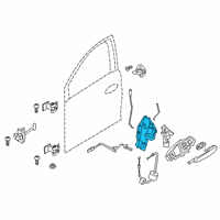 OEM 2022 BMW 230i xDrive SYSTEM LATCH, LEFT Diagram - 51-21-7-445-041