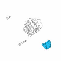 OEM Chevrolet Tracker Bracket, Generator Diagram - 91174377