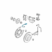 OEM 2013 BMW 135is Disc Brake Pad Wear Sensor Rear Diagram - 34-35-6-792-564