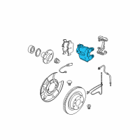 OEM 2015 BMW X1 Rear Left Brake Caliper Diagram - 34-21-6-768-697