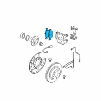 OEM BMW 328xi Disc Brake Pad Repair Kit Diagram - 34-21-6-774-692