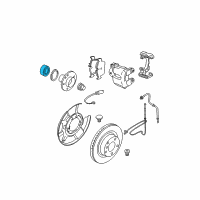 OEM 2007 BMW 335i Angular Contact Ball Bearing, Radial Diagram - 33-41-6-775-842