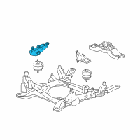 OEM 2007 Cadillac STS Mount Bracket Diagram - 10360744