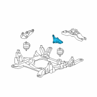 OEM Cadillac STS Bracket-Engine Mount Diagram - 10360743