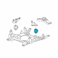 OEM 2009 Cadillac STS Front Mount Diagram - 25971093