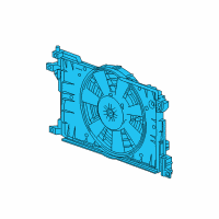 OEM 2014 Chevrolet Spark EV Fan Assembly Diagram - 22960941