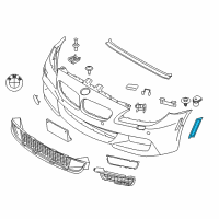 OEM 2017 BMW 640i xDrive Side-Marker Rear Reflector, Left Diagram - 63-14-7-845-429