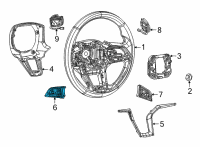 OEM 2021 Jeep Grand Cherokee L STEERING DRIVER ASSIST Diagram - 68376699AA