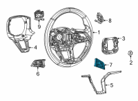 OEM Jeep Grand Cherokee L STEERING WHEEL Diagram - 68376698AA