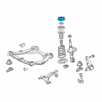 OEM 2011 Toyota Camry Strut Mount Diagram - 48609-06200