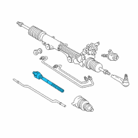 OEM Lincoln Inner Tie Rod Diagram - XW4Z-3A131-DA