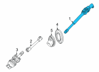 OEM Cadillac CT5 Upper Shaft Diagram - 84444692