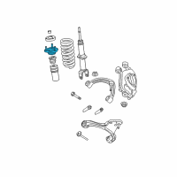 OEM 2009 Dodge Dakota Mount-Shock Upper Diagram - 4670468AA