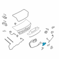 OEM 2011 BMW 535i GT xDrive Lock Tailgate Actuator Diagram - 51-24-7-191-211