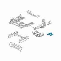 OEM 2004 Acura MDX Switch Assembly, Driver Side Power Seat (8Way) (Moon Lake Gray) Diagram - 81650-S3V-A01ZB