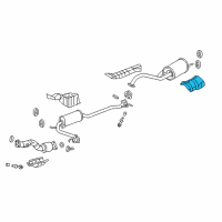 OEM 2015 Honda Fit Plate, Muffler Baffle Diagram - 74605-T5A-000