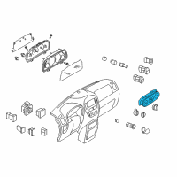 OEM Ford Escape Dash Control Unit Diagram - YL8Z-19980-AA