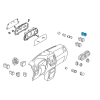 OEM 2006 Ford Escape Hazard Switch Diagram - YL8Z-13350-BB