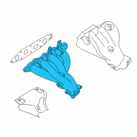 OEM Chevrolet Tracker Engine Exhaust Manifold Diagram - 91173791