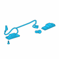 OEM Chevrolet Captiva Sport License Lamp Diagram - 20778015
