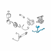 OEM 2008 Chevrolet Corvette Cooler Asm-P/S Fluid Diagram - 25962983