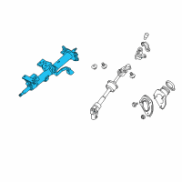 OEM Toyota Highlander Column Assembly Diagram - 45250-48080