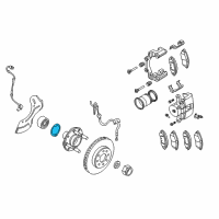 OEM 2009 Pontiac G3 Wheel Bearing Retainer Ring Diagram - 94535121