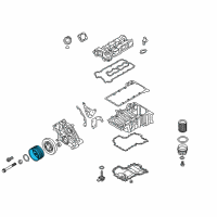 OEM BMW Vibration Damper Pulley Diagram - 11-28-7-843-245