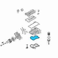 OEM 2017 BMW M6 Oil Pan Gasket Diagram - 11-13-7-843-149