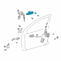 OEM 2002 Toyota Echo Handle, Outside Diagram - 69220-52010