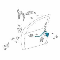 OEM 2001 Toyota Echo Lock Assembly Diagram - 69320-52110