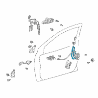 OEM 2002 Toyota Echo Lock Rod Diagram - 69733-52020