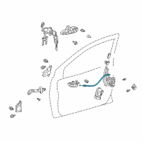 OEM 2001 Toyota Echo Lock Cable Diagram - 69710-52020