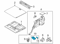 OEM 2017 Kia Sportage Lamp Assembly-Luggage Compartment Diagram - 92620D3000
