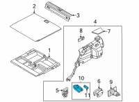 OEM 2021 Kia Niro Lamp Assembly-Luggage Compartment Diagram - 92620D3000