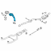 OEM 2015 BMW M6 Gran Coupe Catalytic Converter Diagram - 18-32-7-848-150