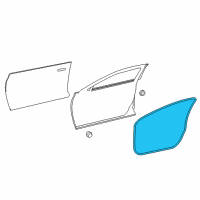 OEM Infiniti Weatherstrip-Front Door, RH Diagram - 80830-5DA0A