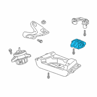 OEM 2020 Cadillac CT6 Center Mount Diagram - 23391059