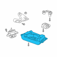 OEM Cadillac CT6 Mount Bracket Diagram - 23391061