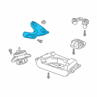 OEM 2019 Cadillac CT6 Mount Bracket Diagram - 84329420