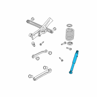 OEM Chevrolet Tahoe Rear Leveling Shock Absorber Assembly Diagram - 23487280