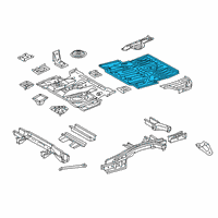 OEM 2022 Lexus RX350L Pan, Rear Floor Diagram - 58311-48110