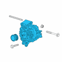 OEM Ford Fiesta Alternator Diagram - BV6Z-10346-J