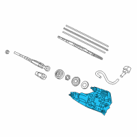 OEM Motor Complete Wiper Diagram - 76710-T0A-003