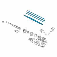 OEM 2015 Honda CR-V Blade, Windshield Wiper Diagram - 76730-T0A-003