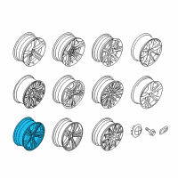 OEM 2020 BMW M4 Disc Wheel, Light Alloy, Orbitgrey Diagram - 36-11-6-883-014